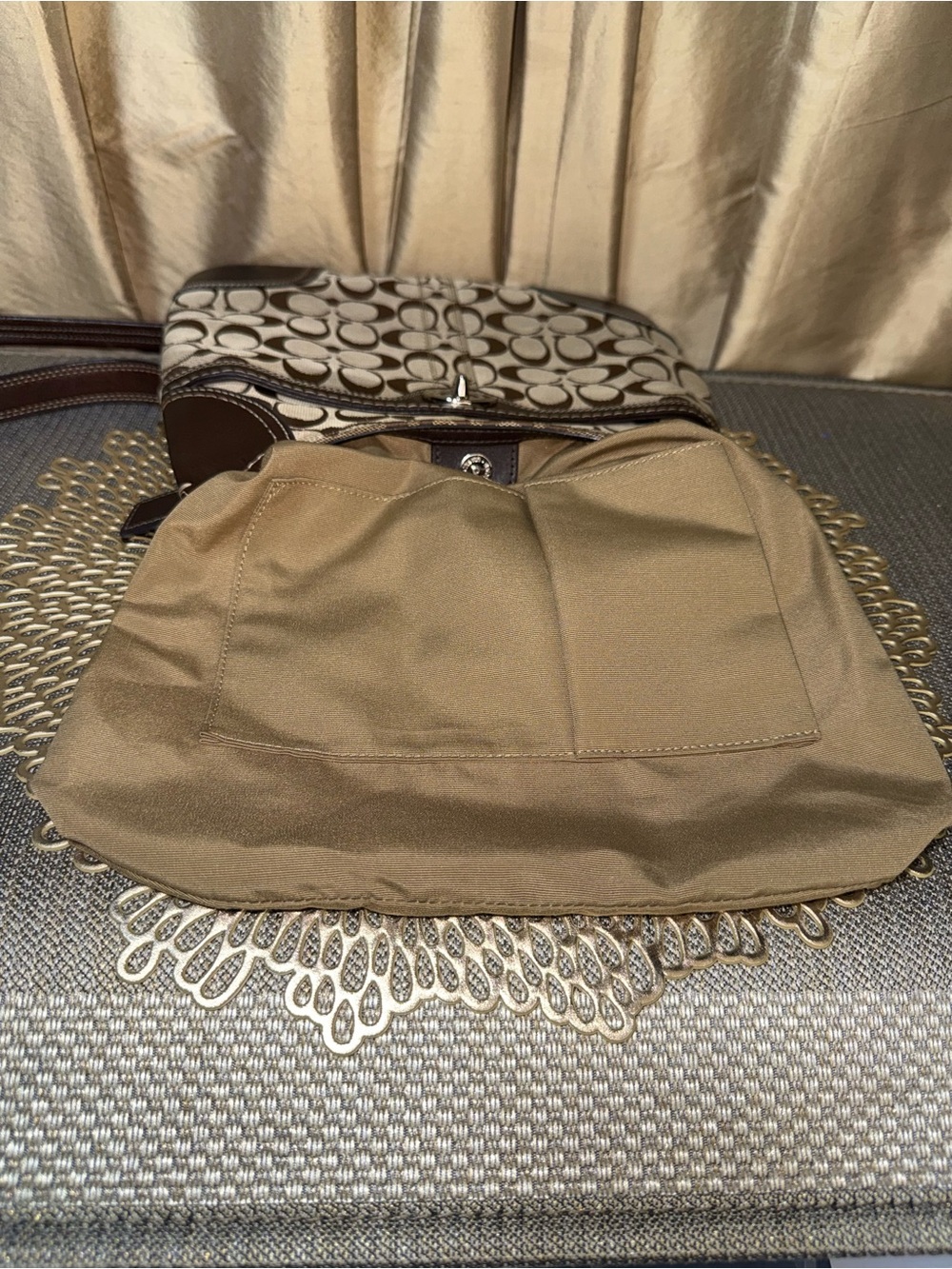 Coach Penelope Signature Jacquard Hippie Crossbody F13979 - Picture 12 of 12